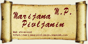 Marijana Pivljanin vizit kartica